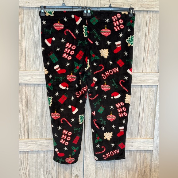Secret Treasures Sleep Festive Black Pajama Pants w/Holiday Print Sz 3X (22/24) - Picture 2 of 4